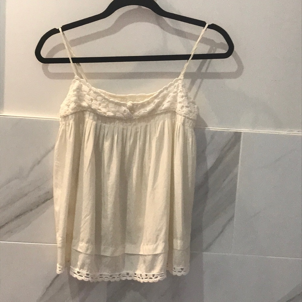 MaxStudio To The Max hippie boho tank top white 2